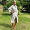 Hamam badjas dames Elephant Beige
