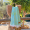 Hammamtowel Botanic Art Turquoise - Lemon