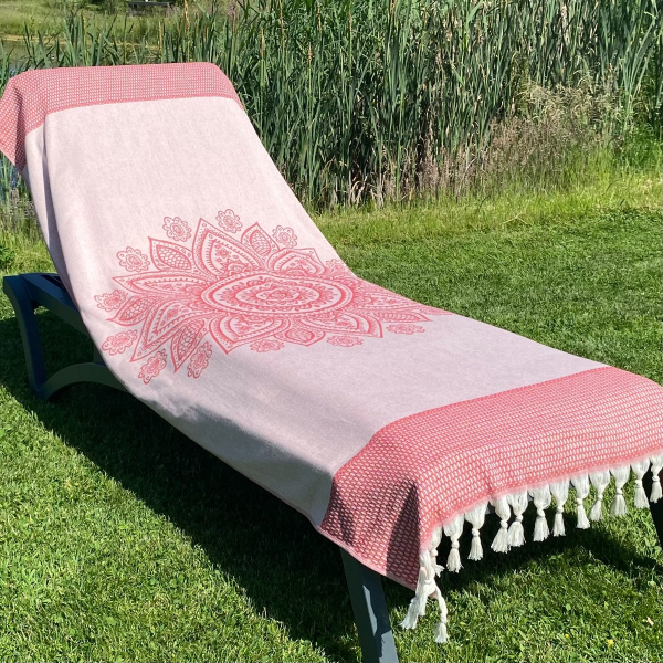 Hamamdoek Boho Samba red