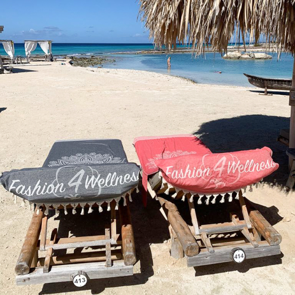 Beachbed Cover Boho Samba red