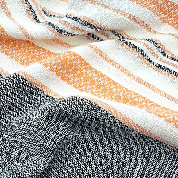 Hamamtuch Sea Me Black-Orange