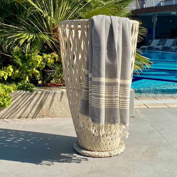 Hamamdoek Plaj Dark Grey