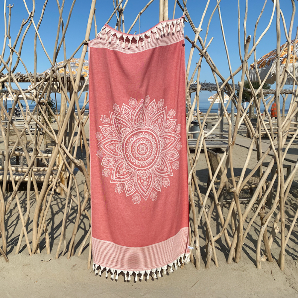 Hamamdoek Boho Samba red