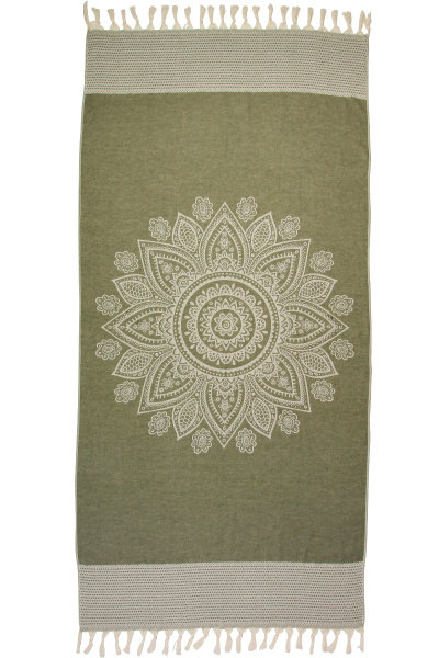 Hamamdoek Boho Chive Green