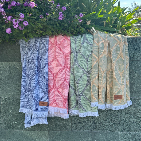 Hamamdoek Botanic art diverse kleuren