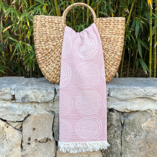 Hammamtowel Circle Powder Pink