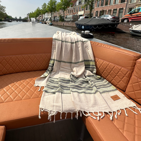 Fouta Coconut  Beige - Green
