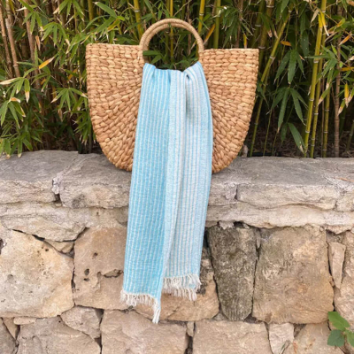 Hamamdoek Breton  Turquoise