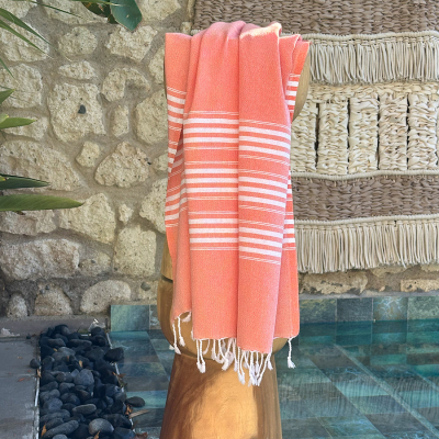 Hammamtowel Travel size 3 Coral