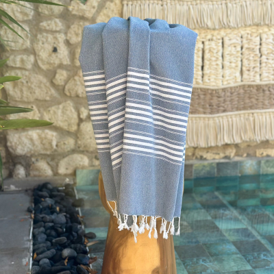 Hammamtowel Travel size 3 Dark Blue