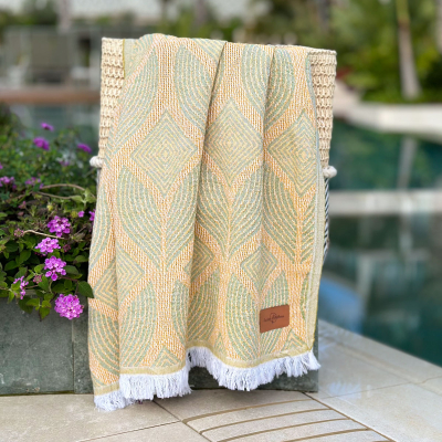 Hammamtowel
Botanic Art
Mustard-Green