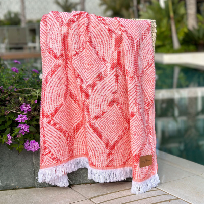 Fouta Botanic Art Orange - Peach