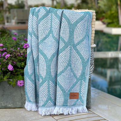 Hammamtowel
Botanic Art
Petrol-Taupe