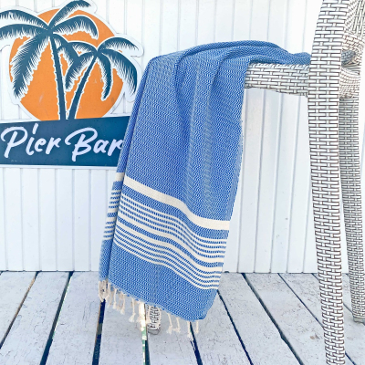 Hamamtuch Plaj Classic Blue