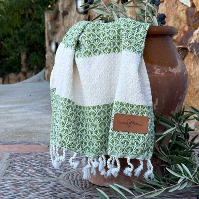 Set mit 2 kleinen Hamamtüchern Peacock Green