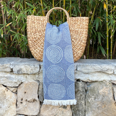 Hammamtowel Circle Royal Blue