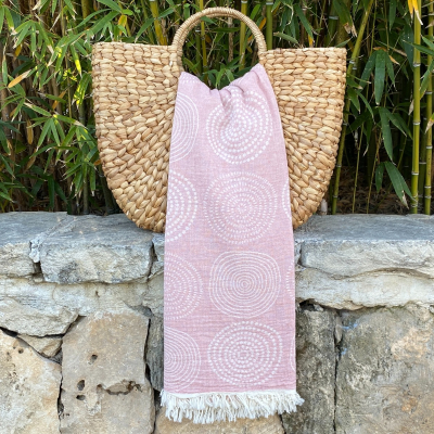Hamamdoek Circle Powder Pink