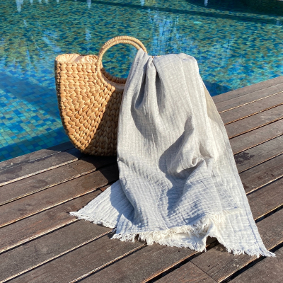 Hamamdoek
Muslin 
Grey