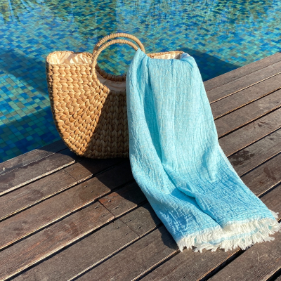 Fouta Muslin  Turquoise